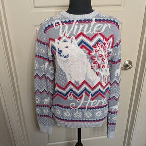 GAME OF THRONES "Winter Is Here" Direwolf LICENSED 100% COTTON Sweater - Size M
